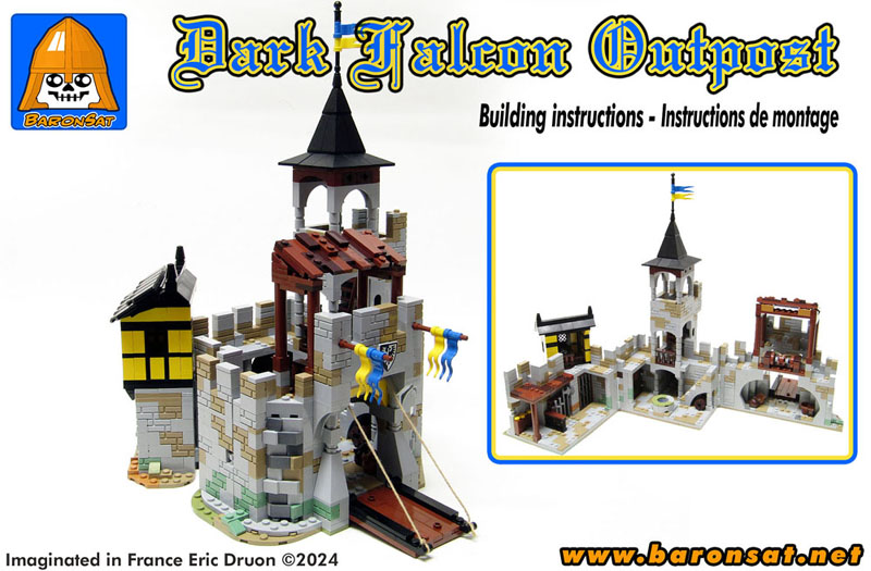 Lego moc Building instructions for Black Falcon Outpost